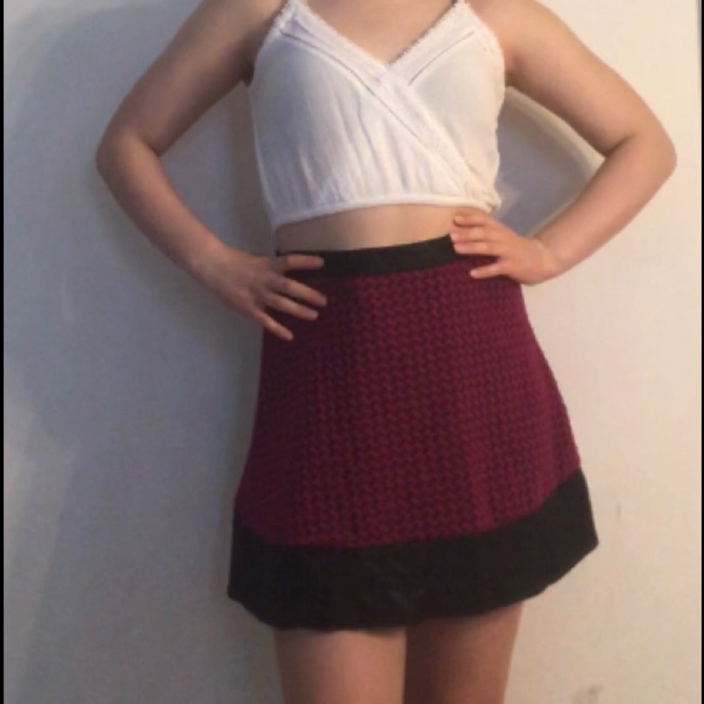Candies purple and black mini skirt